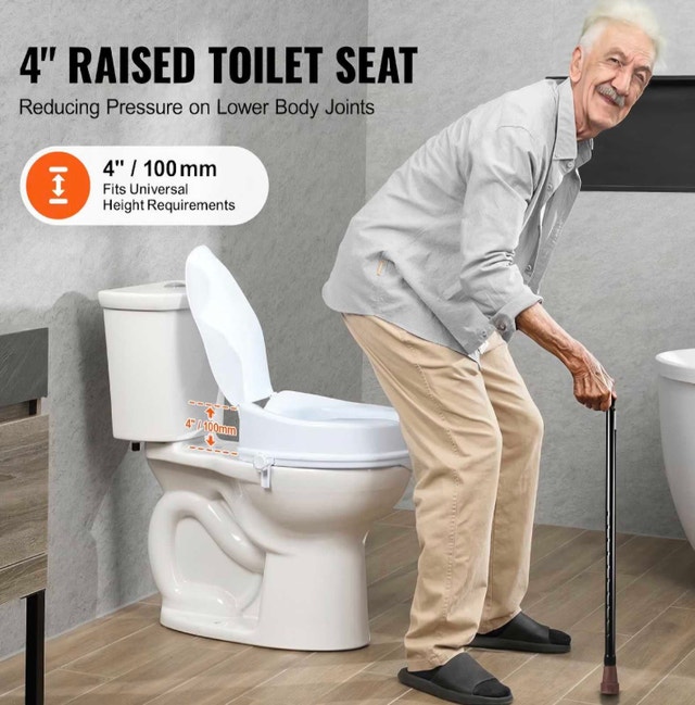 4" Raised Toilet Seat with Locking Mechanism - photo 2