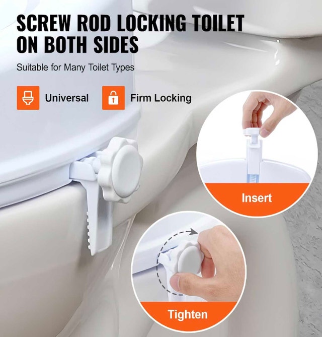 4" Raised Toilet Seat with Locking Mechanism - photo 3