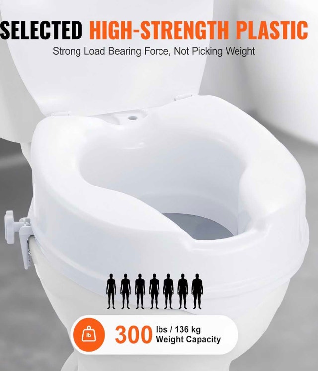 4" Raised Toilet Seat with Locking Mechanism - photo 4