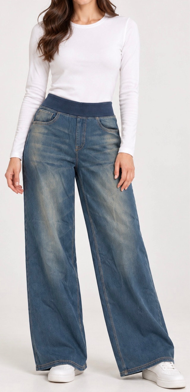 Halara High Waisted Wide Leg Jeans-S