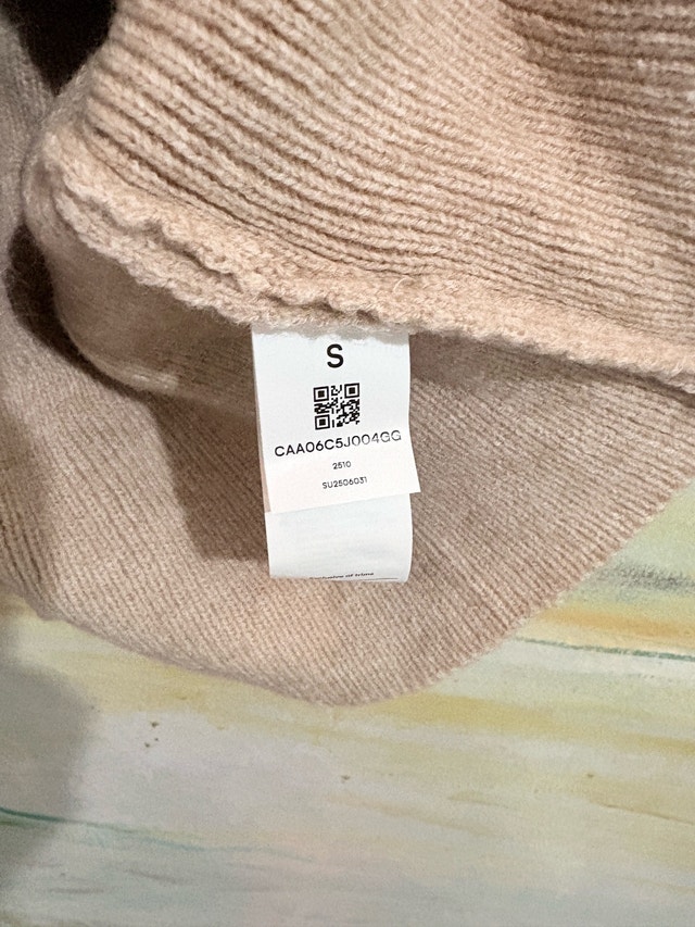 Subtle Glow Beige Mini Sweater Dress-Size S - photo 4