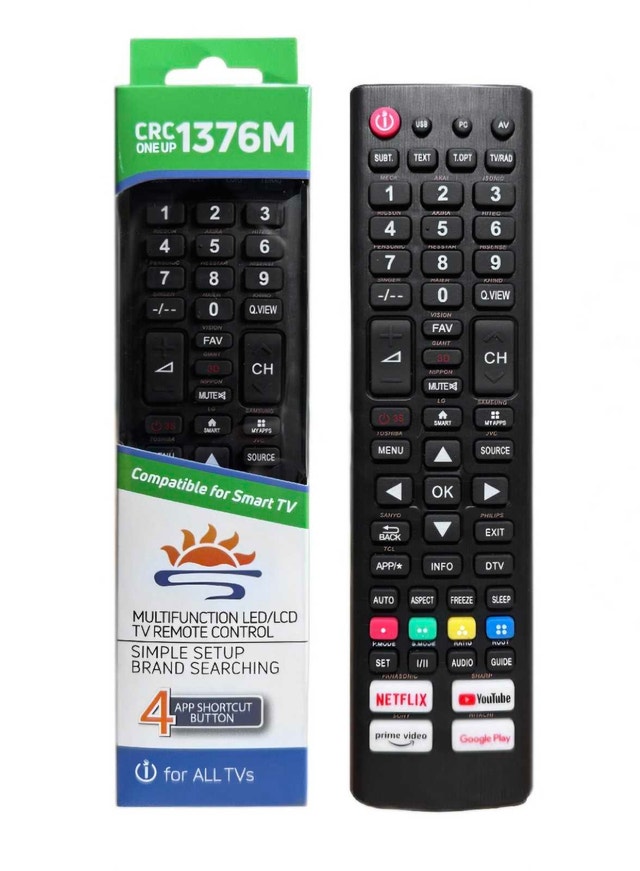 One Up CRC1376M Universal Smart TV Remote
