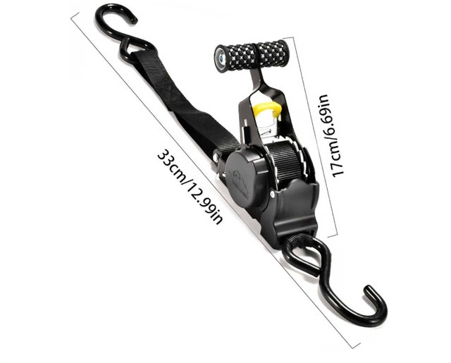 Retractable Ratchet Tie-Down Straps - photo 3