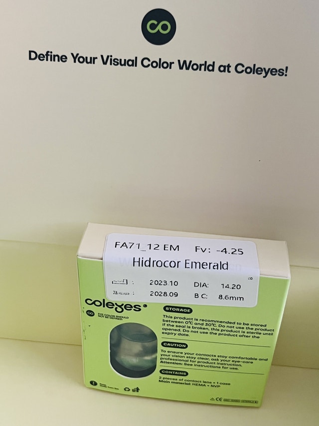 Coleyes Hidrocor Emerald Green Lenses - photo 3