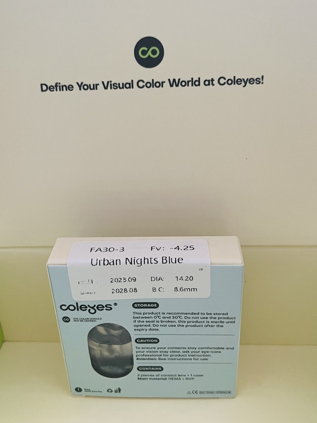 Coleyes Urban Nights Blue Lenses, prescription -4.25 - photo 5