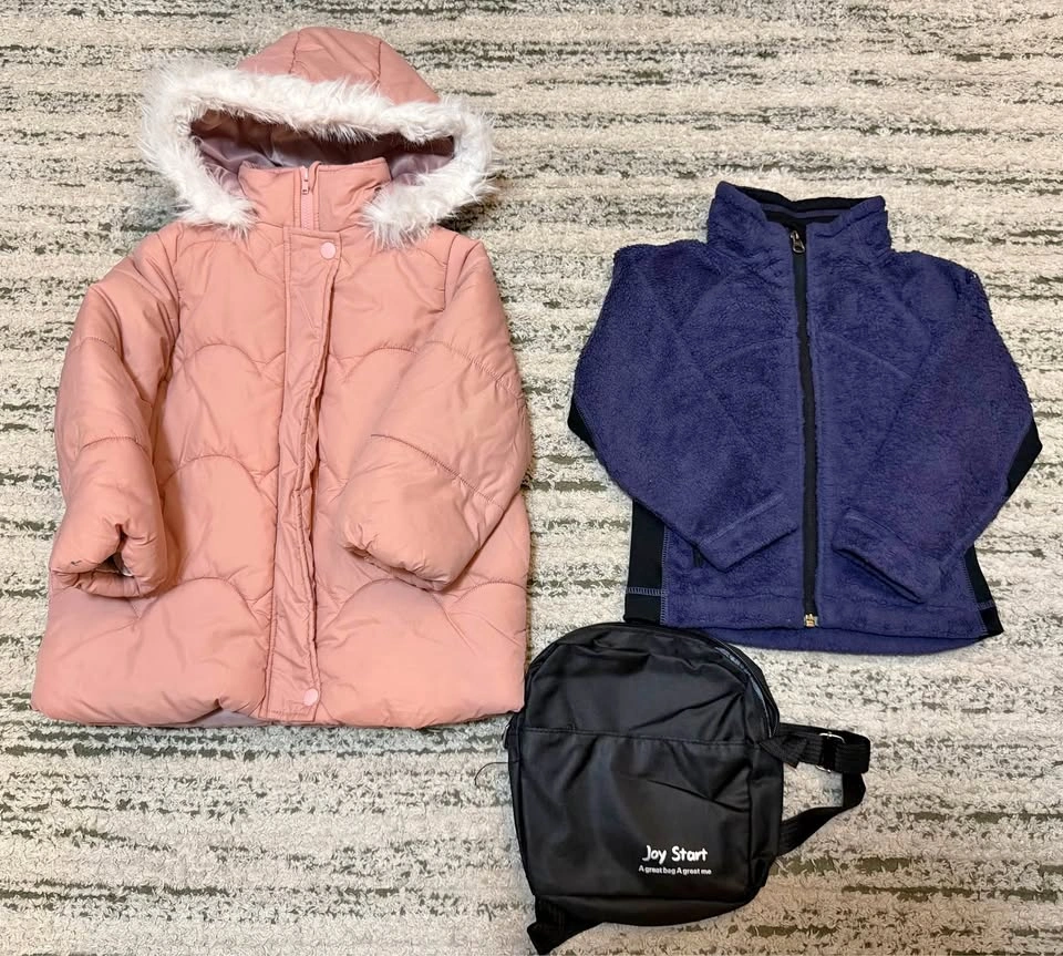 Girl's Winter/Fall Jacket size 4 $10 for both + Free Bag