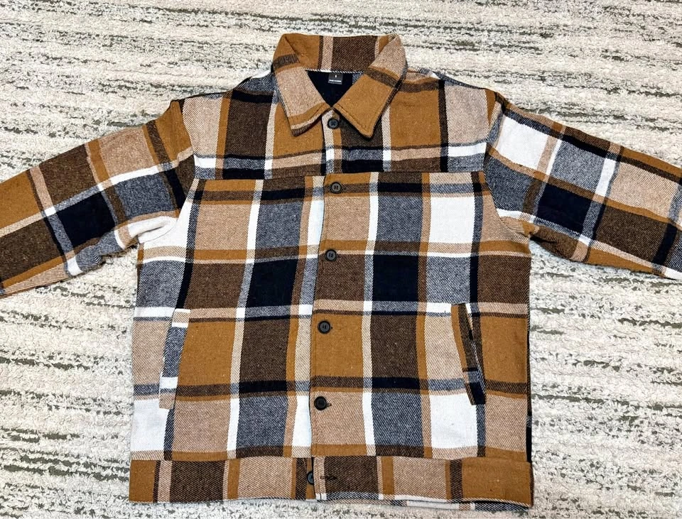 Men's Plaid Pattern Jacket size Small