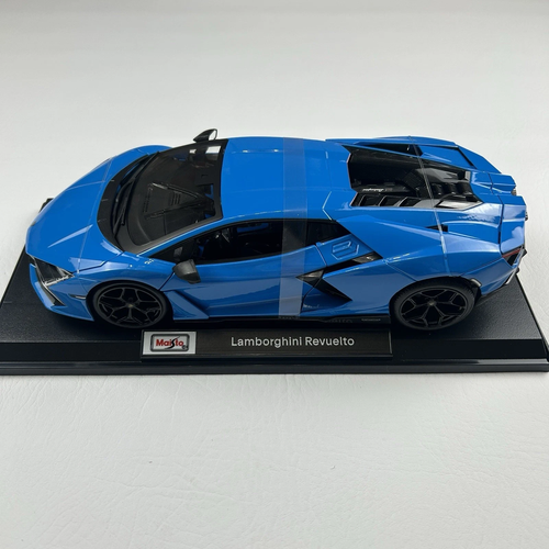 Lamborghini Revuelto BOLD BLUE SUPERCAR 1:18 Maisto Diecast - photo 2