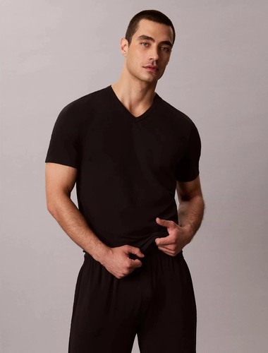 Calvin Klein Men Cotton Stretch V Neck 4 Pack T-Shirt - photo 4