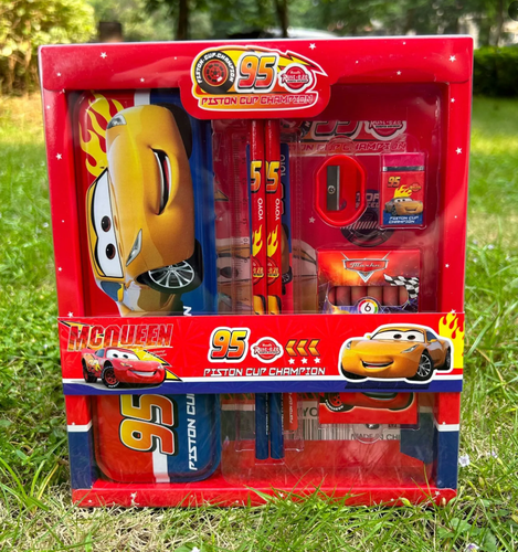 Kids Spiderman 6Pcs Stationary Set Pencil Case Rubber School Gif - photo 3