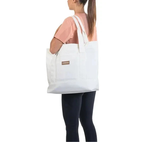 Adidas Canvas Court Tote Unisex Shopper Gym Travel Bag NEW