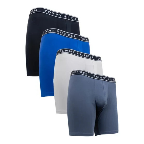 Tommy Hilfiger Men's Cotton Stretch Boxer Brief, 4-pack - photo 3