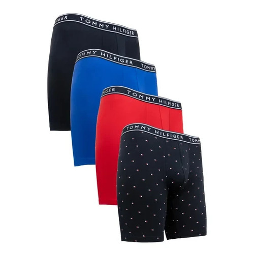 Tommy Hilfiger Men's Cotton Stretch Boxer Brief, 4-pack - photo 4