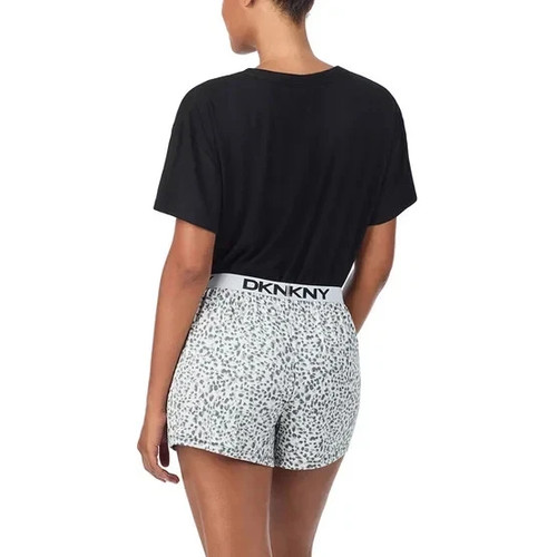 DKNY Women's 2-Piece Lounge Set - Ribbed Tee & Shorts - photo 5