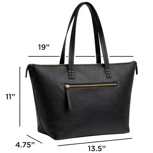 BUFFALO Leather Tote_ Big_ Bag black - photo 2
