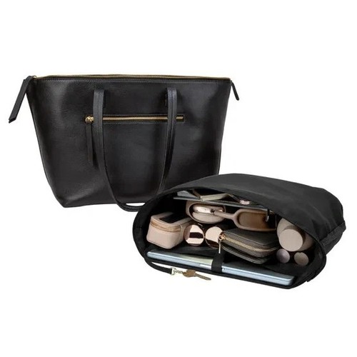 BUFFALO Leather Tote_ Big_ Bag black - photo 4
