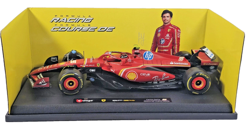 Bburago 1:18 Ferrari SF-24 Seasonal Livery #55 Carlos Sainz - photo 2