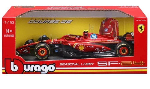 Bburago 1:18 Ferrari SF-24 Seasonal Livery #55 Carlos Sainz - photo 3