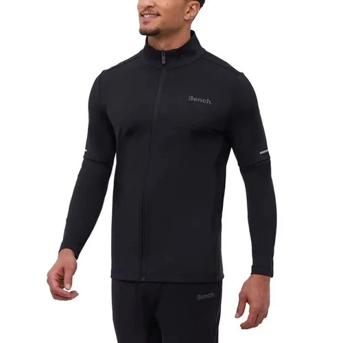 Bench Men's Active Jacket Black/ Grey Size L Softshell Zip Up - photo 4