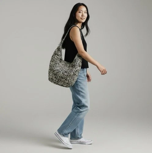 Banana Republic Raffia Tote Bag — Women's Crochet Hobo - photo 2