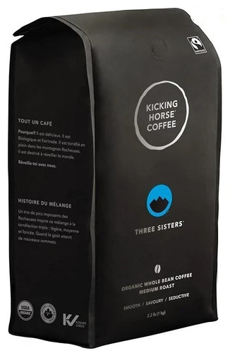 KICKING HORSE Three Sisters Medium Roast Whole Bean 1kg - photo 2