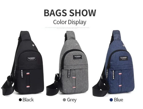 Men Oxford Cloth Chest Bag Crossbody Sling Pack - photo 3