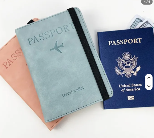 Slim PU Leather Travel RFID Blocking Passport Case - photo 2