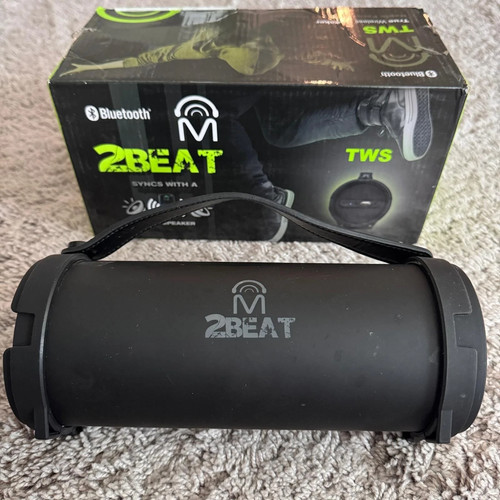 2BEAT Bluetooth TWS Speaker - Good/Box/Manual/FM Radio USB