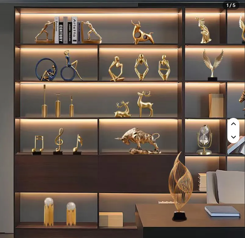 Modern Abstract Resin Sculpture Figurine Home Office Decor