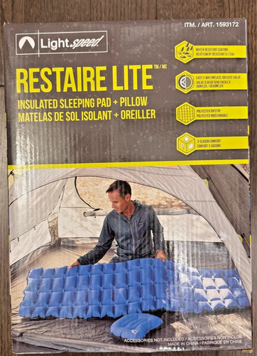 LightSpeed Restaire Lite Insulated Sleeping Pad + Pillow