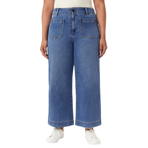 Scotch & Soda Wide Leg Crop Patch Pocket Jeans - photo 2