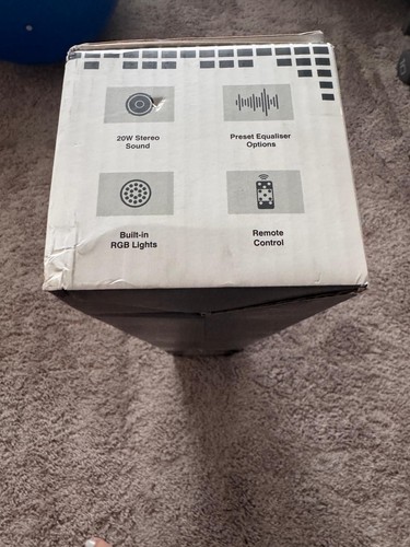Audible Fidelity Bluetooth Gaming Soundbar 20W RGB Remote New - photo 4
