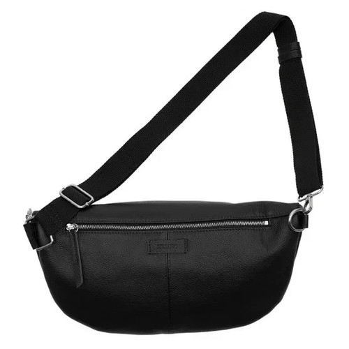 Siriano New York Leather Belt Bag Black Crossbody Sling New - photo 4