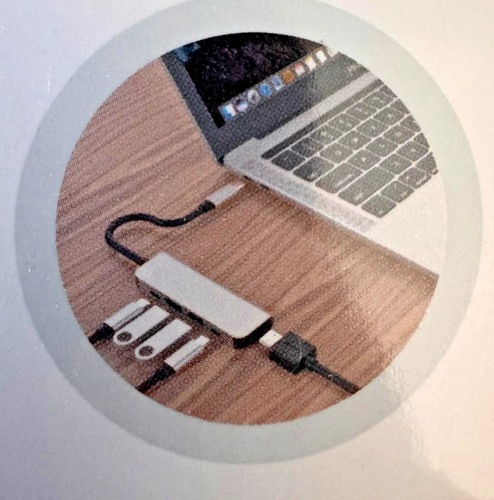 CJ TECH USB Type-C 5 Port USB Hub 4K UHD HDTV New - photo 2
