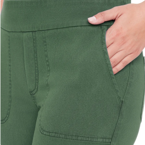 Up! Women's Garment Wash Pull-On Capri Pants Stretch S to XL - photo 5
