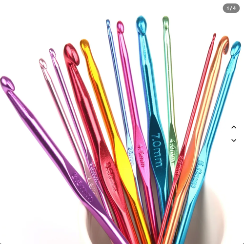 14pc Alumina Crochet Hook Set 2.0-10.0mm