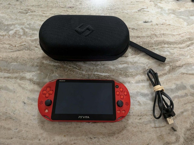 512 GB Metallic Red PS Vita Slim with 12500+ Games - photo 2