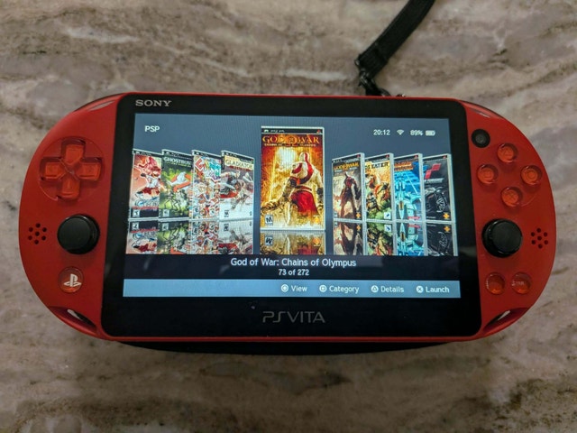 512 GB Metallic Red PS Vita Slim with 12500+ Games - photo 3