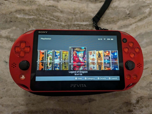 512 GB Metallic Red PS Vita Slim with 12500+ Games - photo 4