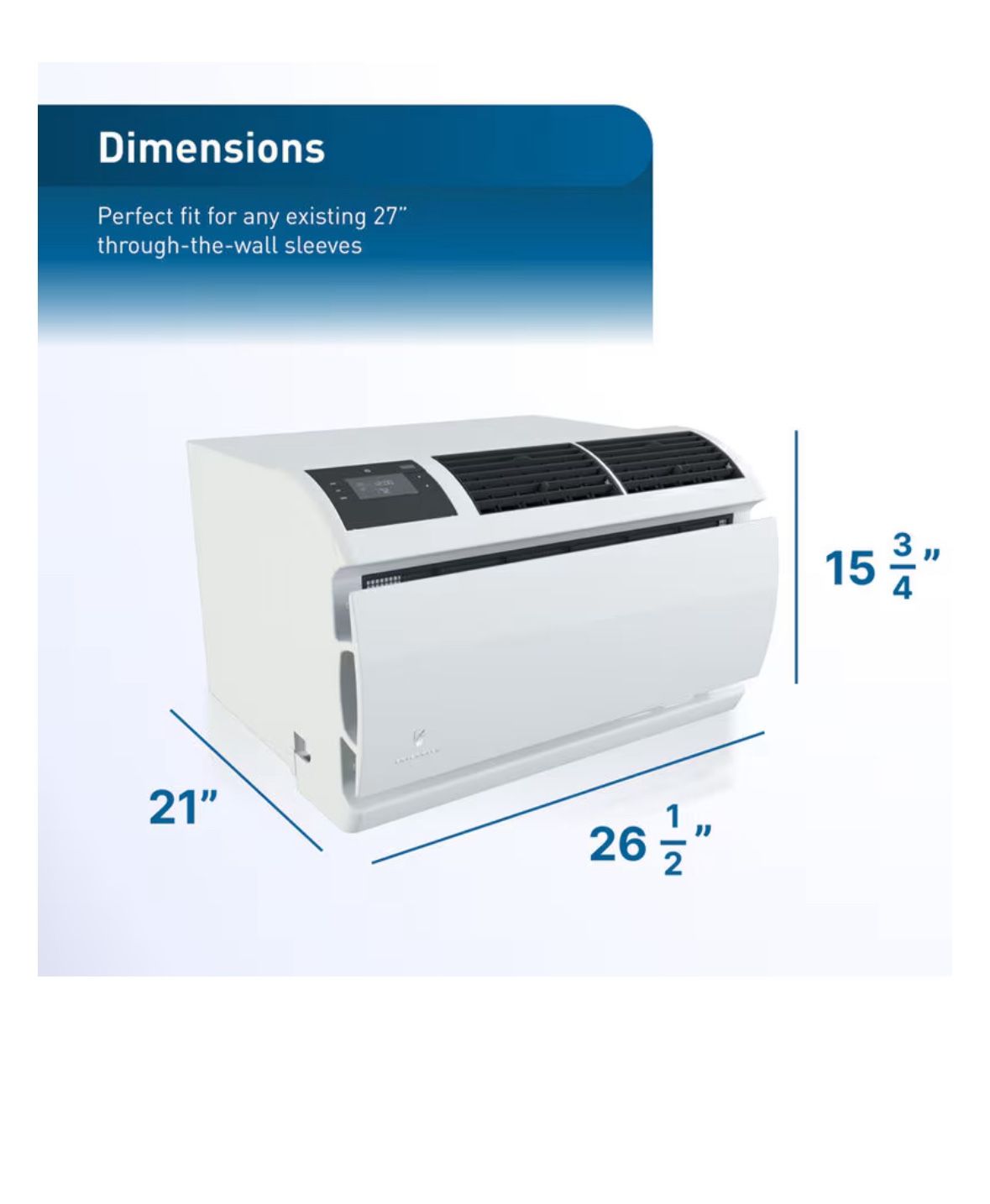 Friedrich WallMaster 11,100 BTU 230V Smart Wall AC - photo 3