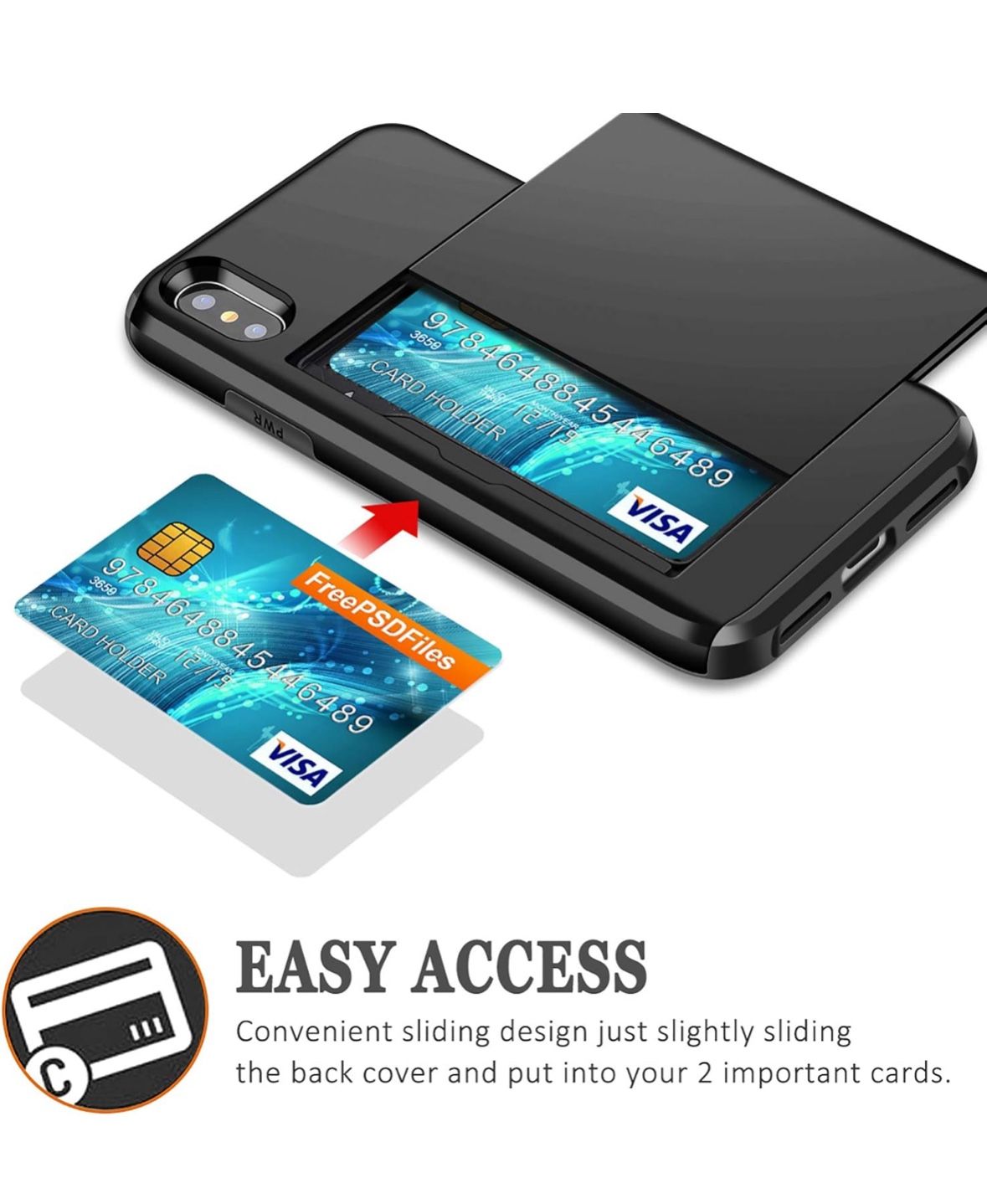 iPhone X/XS Wallet Case with Card Holder - photo 2