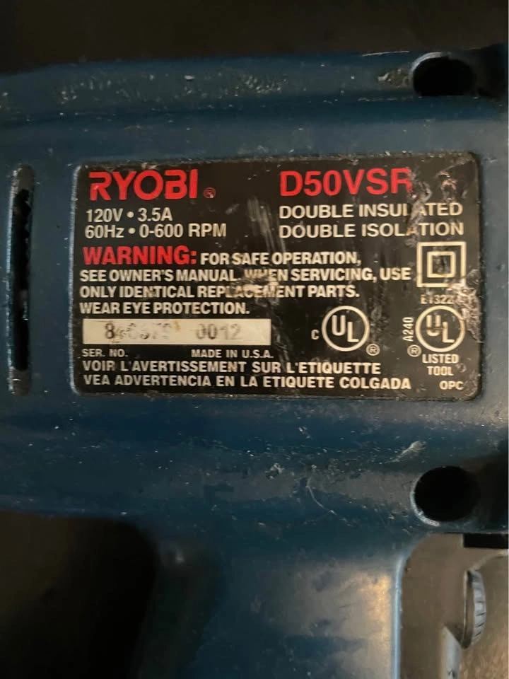 Ryobi D50VSR corded 1/2 inch drill - photo 3