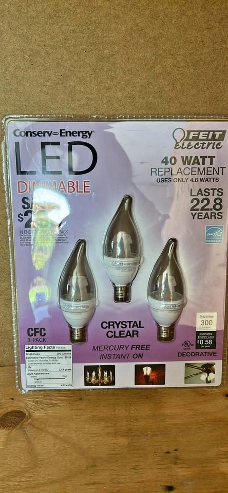 Feit Electric 40W Replacement LED Bulbs 3-Pack