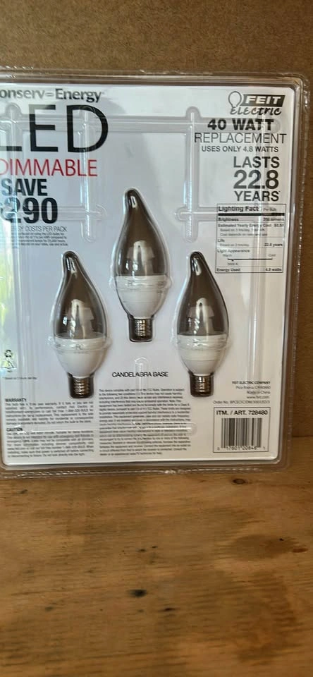 Feit Electric 40W Replacement LED Bulbs 3-Pack - photo 2