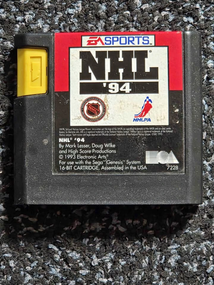 NHL Hockey 94 Sega Genesis