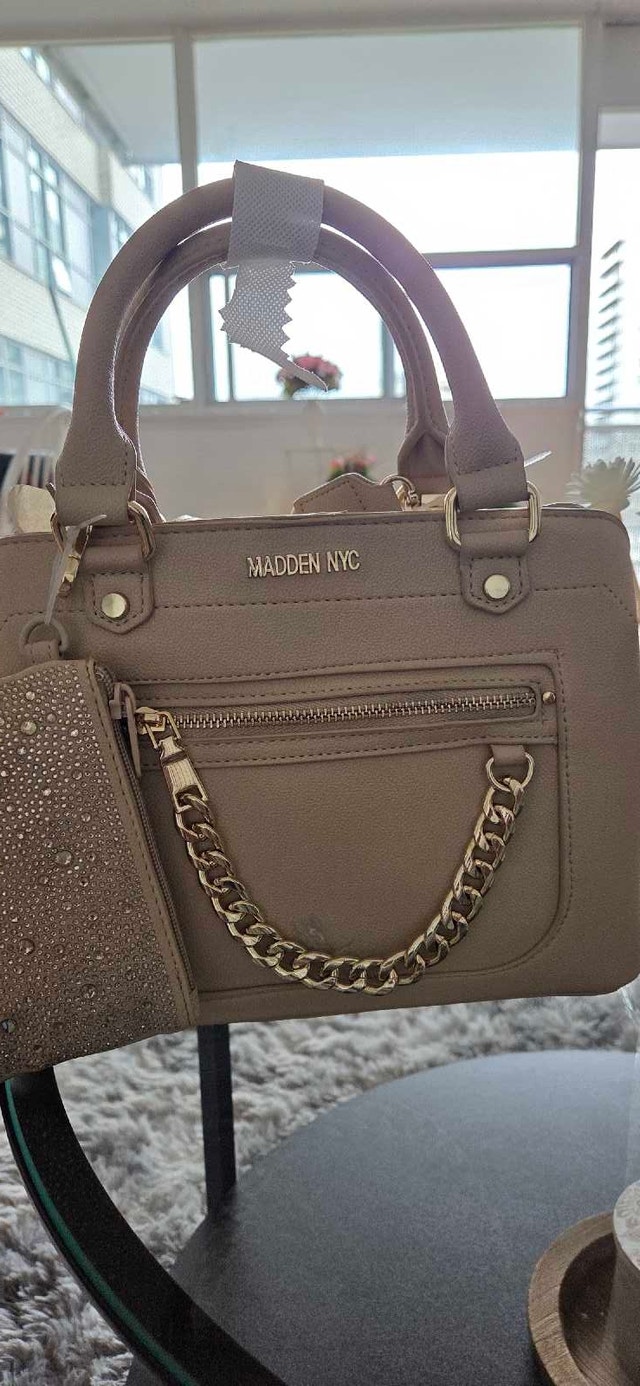 Madden NYC Structured Top-Handle Satchel with Rhinestone Pouch - photo 2