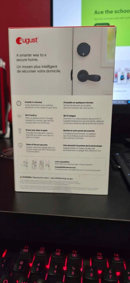 August Wi-Fi Smart Lock - NIB (4th Gen) - photo 2