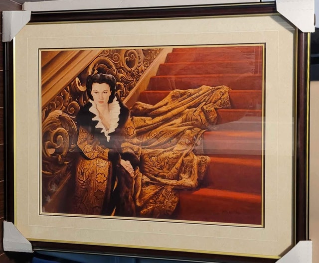 Gone With The Wind "Scarlett on The Staircase" framed print