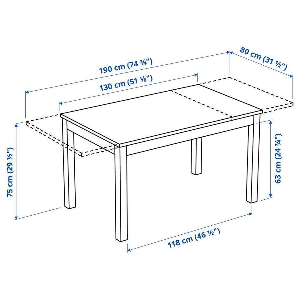 IKEA LANEBERG Extendable Table - photo 4