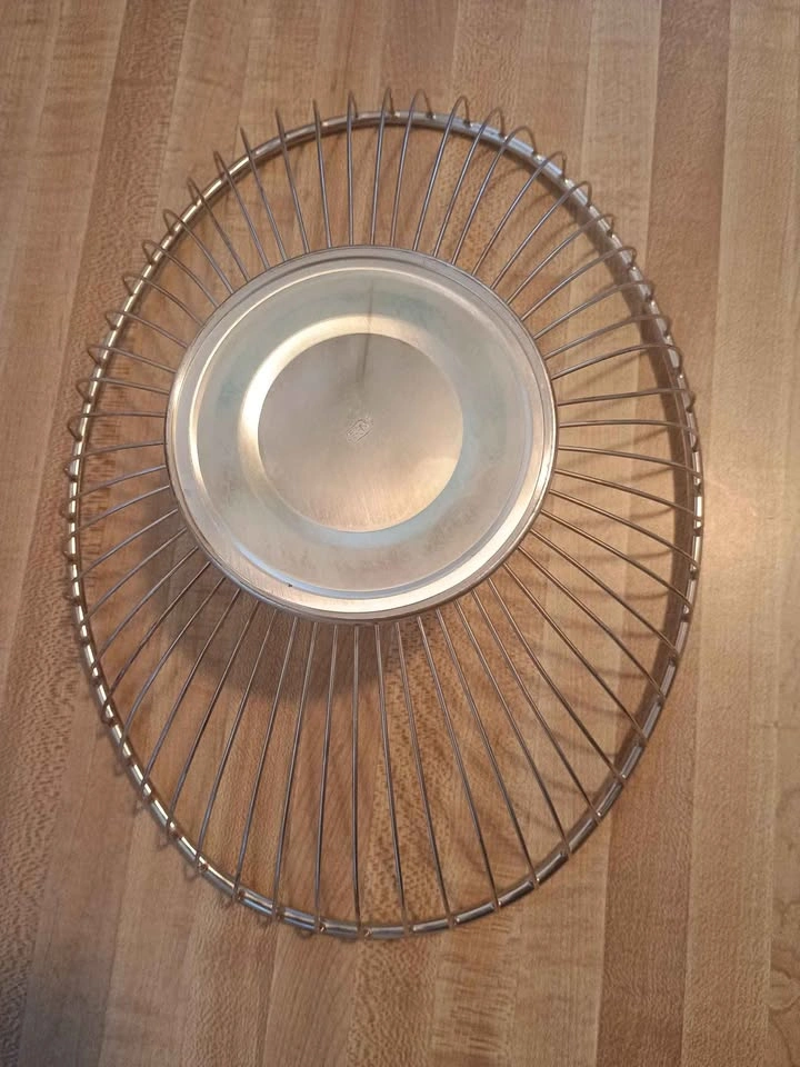 1960s MCM Silver Plated Wire Bread Basket/Fruit Bowl PM Italy - photo 5